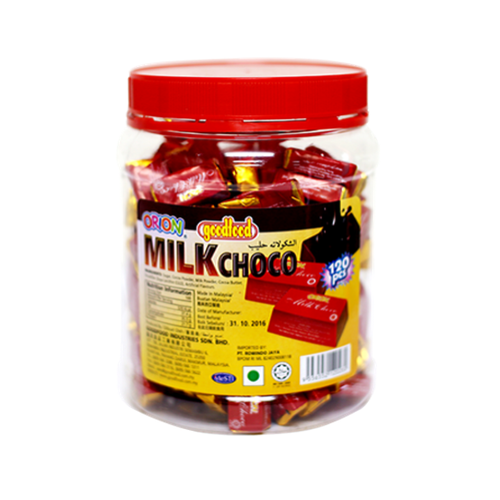 orion milk choco bar