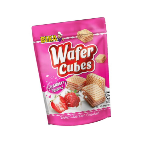 bika strawberry wafer cube