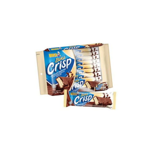 boka crisp wafer bar milk