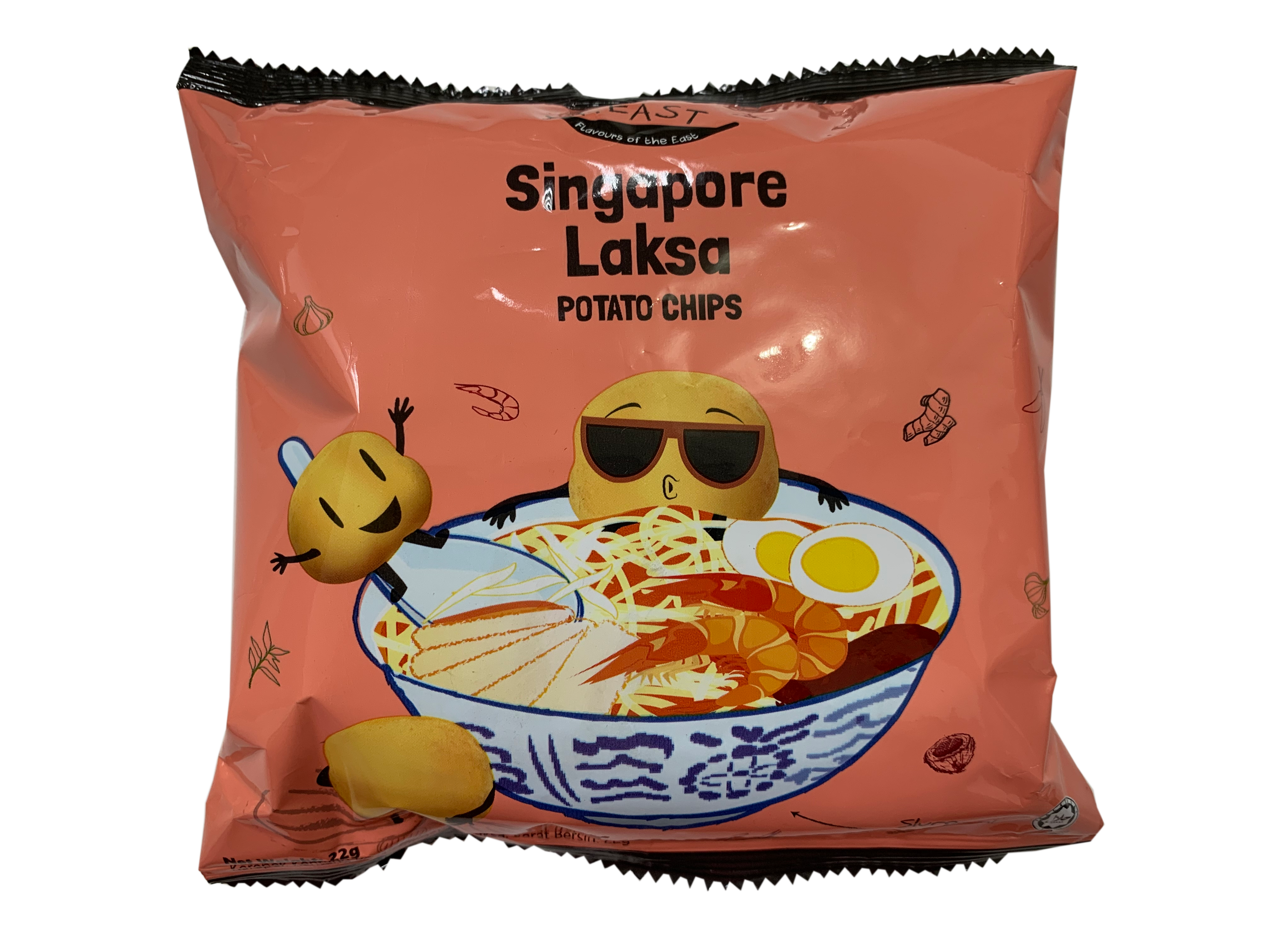 F.EAST POTATO CHIPS - SINGAPORE LAKSA (22G)
