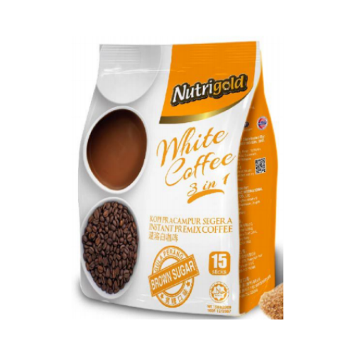 NUTRIGOLD 3IN1 WHITE COFFEE - BROWN SUGAR
