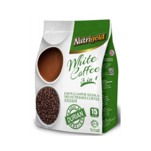 NUTRIGOLD 3IN1 WHITE COFFEE - DURIAN