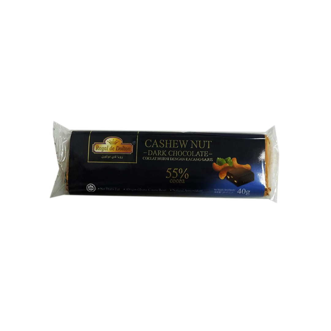 RDD DARK CASHEWNUT CHOCO BAR - 55% (40G)