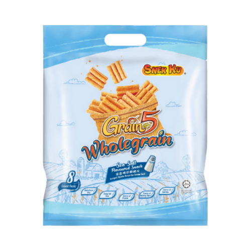 SNEKKU GRAIN5 WHOLEGRAIN - SEA SALT (8S)
