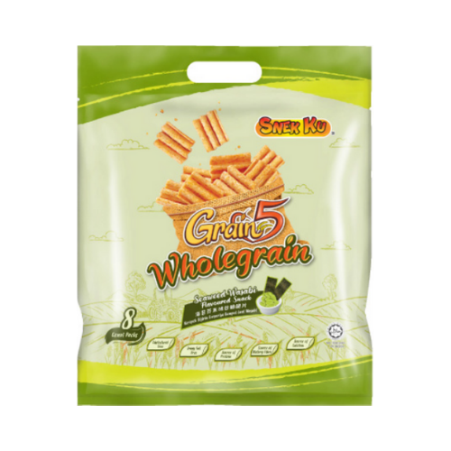 SNEKKU GRAIN5 WHOLEGRAIN - SEAWEED WASABI (8S)